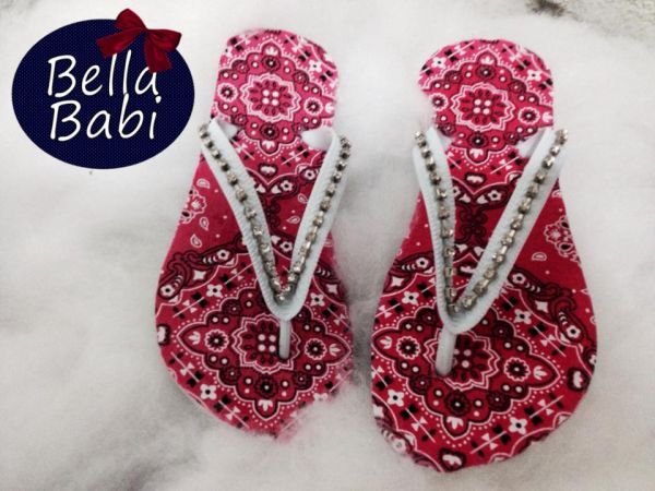 Mod. B001 Chinelo em tecido "Bandana"